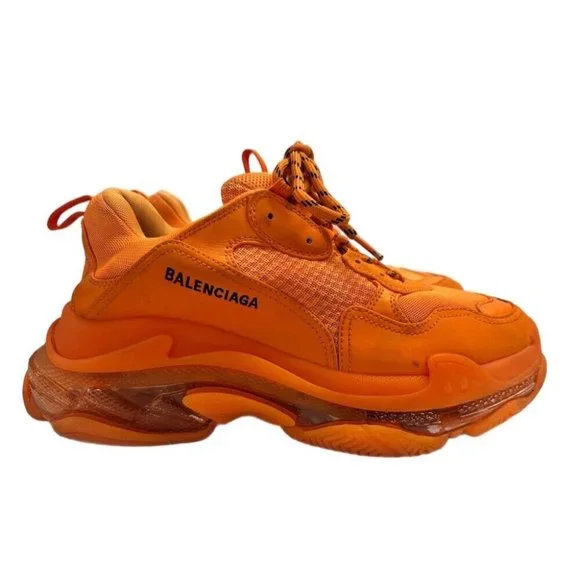 Balenciaga | Shoes | Balenciaga Triple S Orange Sneakers  display picture 2